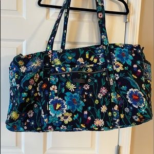 Large Vera Bradley Moonlight Garden Duffel Bag
